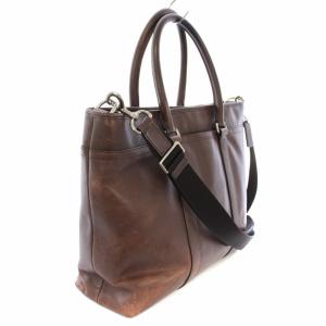 COACH トートバッグ ショルダーバッグ 2WAY レザー 茶 F71562 /TK