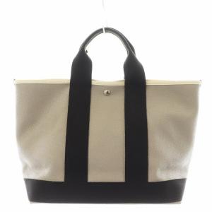 トートバッグ ハンドバッグ ネオレザー グレージュ 黒 ブラック /AN4