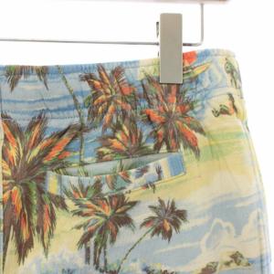 POLO RALPH LAUREN ハーフパンツ ショートパンツ 総柄 XL 18-20 水色 0200013627 /TK