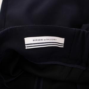 BORDERS at BALCONY TAPERED PANTS テーパードパンツ スラックス ストレッチ 36 紺 ネイビー BD2011-3G-53