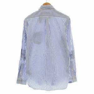 Polo by Ralph Lauren シャツ ストライプ パッチワーク ボタンダウン 0200011589 長袖 S 青 白 /G