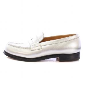 J.M.WESTON ローファー ラウンドトゥ レザー 3 シルバーカラー