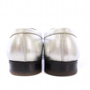 J.M.WESTON ローファー ラウンドトゥ レザー 3 シルバーカラー