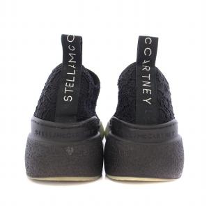 STELLA McCARTNEY ローカットスニーカー シューズ スリッポン 厚底 レース 25cm 黒 ブラック /BB