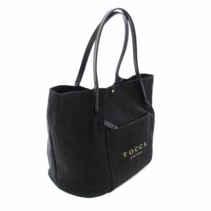 TOCCA BLOOMING BUD CANVAS TOTE トートバッグ ショルダーバッグ 黒 BONM0216