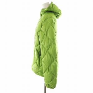 mont-bell ライトアルパインダウンパーカ ダウンジャケット フード ロゴ ナイロン アウター M 緑 グリーン 1101362