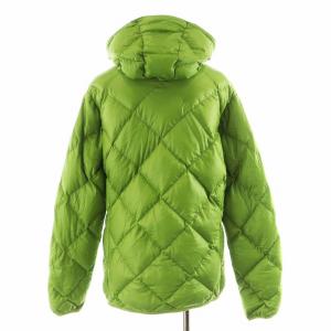 mont-bell ライトアルパインダウンパーカ ダウンジャケット フード ロゴ ナイロン アウター M 緑 グリーン 1101362