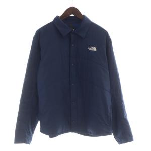 ゼファーマウンテンシャツ 中綿ジャケット ロゴ 刺繍 アウター L 紺 ネイビー NY31511 /RO
