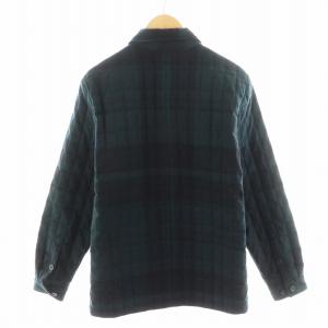Patagonia ダウンジャケット チェック柄 キルティング アウター M 黒 ブラック 緑 グリーン 27395 /AN24