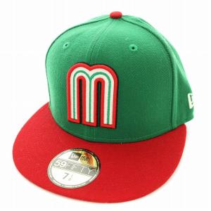 ベースボールキャップ WBC メキシコ代表 59FIFTY グリーン 赤 野球帽 7 1/8 /G