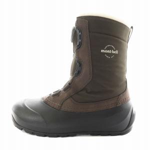 ヴェイルブーツ スノーブーツ ショートブーツ ボア ロゴ 25.0cm 茶 ブラウン 黒 ブラック 1129574