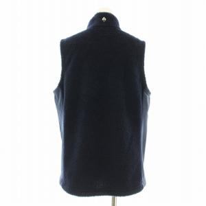 mont-bell クリマエア ベスト スタンドカラー フリース ジップアップ ロゴ刺繍 XL 紺 ネイビー 1106693