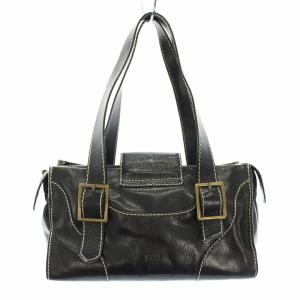 ANNA SUI ハンドバッグ レザー 蝶々モチーフ 保存袋付き 黒 ブラック /YT D