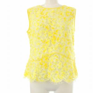 ブラウス カットソー レース ノースリーブ 40 黄色 イエロー M5M11-536-62 /OR