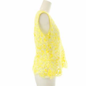 EPOCA ブラウス カットソー レース ノースリーブ 40 黄色 イエロー M5M11-536-62 /OR