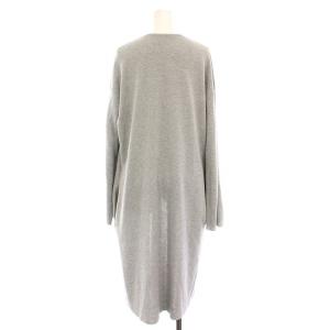 theory luxe OPUS HENRY ロング カーディガン ニット コーディガン 長袖 38 グレー 038103776020038