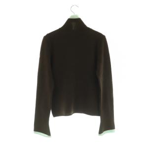 FOXEY BOUTIQUE カシミアニット セーター 長袖 ハイネック ボタン 40 ブラウン 17165 /MY OS