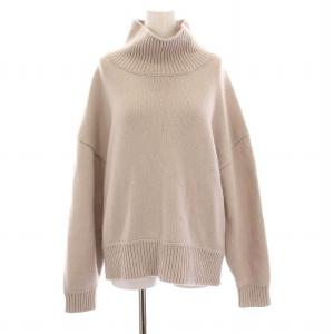 Air CASH タートルネックプルオーバー セーター カシミヤ ニット 長袖 グレージュ 17-080-500-4100-3-0