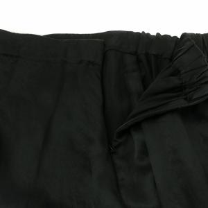 CHAOS ラッドサテンフレアロングスカート F ブラック CH205042ER-00 /NQ