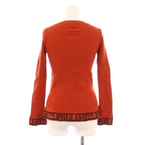 Jean Paul GAULTIER リブニット セーター ウール アンゴラ混 40 ブラウン