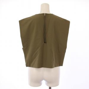 HYKE P/R STRETCH CROPPED TOP ストレッチクロップドトップ カットソー プルオーバー ノースリーブ