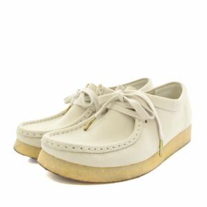 ワラビー Wallabee モカシン シューズ レザー ラバー UK4 23.0cm 白 ホワイト 23514