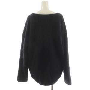 Plage 24AW Fur V Nuance プルオーバー ニット セーター 長袖 黒 ブラック 24080922105040