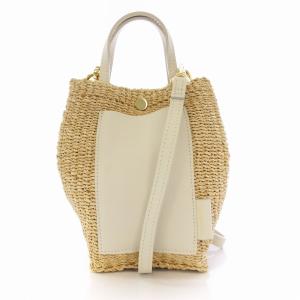 2way かごバッグ ハンドバッグ ショルダーバッグ ベージュ /EE