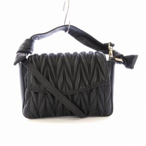 2way ショルダーバッグ ハンドバッグ キルティング 黒 ブラック /EE