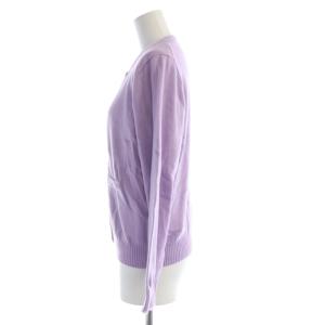 Reflect アンサンブル ニット カーディガン カットソー 七分袖 長袖 11 紫 パープル BC101-37530
