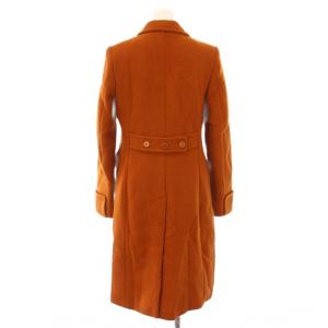 Max Mara チェスターコート アウター ロング丈 ウール アンゴラ混 38 茶 ブラウン /BB