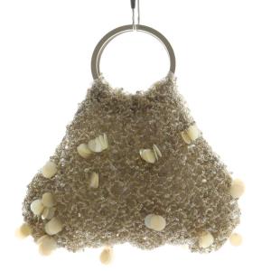 ANTEPRIMA ハンドバッグ ビーズ装飾 シルバー色 /AN2