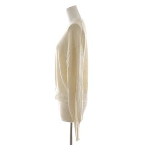 ESTNATION ツイストプルオーバーニット セーター 長袖 ノットデザイン カシミヤ混 F ベージュ 薄茶色 32-109-12-090307