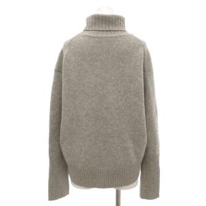 ESTNATION ニット セーター 長袖 ハイネック ウール カシミヤ混 38 グレー /JS