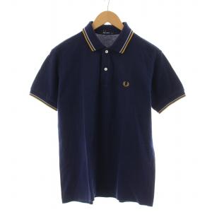 ポロシャツ 半袖 ロゴ M ネイビー FS1559 /NQ