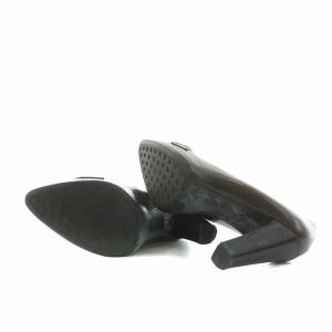 TOD'S パンプス アーモンドトゥ ハイヒール レザー 27 24cm ブラウン /NQ