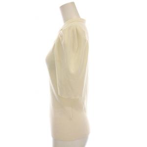 CELFORD 23SS 襟付きニットプルオーバー カットソー 半袖 F 白 CWNT231101 /YM