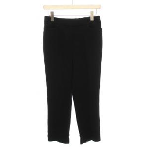 サブリナパンツ クロップドパンツ 40 黒 W5R01-204-09 /YM