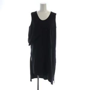 タグ付き カットソー チュニック ノースリーブ 38 黒 ブラック 470CS380-6280 /RO