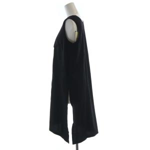 nagonstans タグ付き カットソー チュニック ノースリーブ 38 黒 ブラック 470CS380-6280 /RO