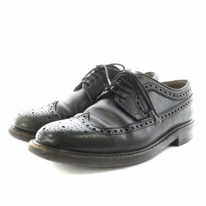 ビジネスシューズ ウイングチップ レザー 7 黒 ブラック 3681 /AN3 D