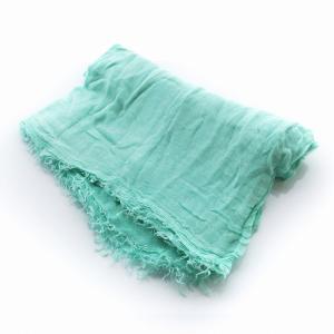 Faliero Sarti ストール フリンジ 緑 グリーン /EE