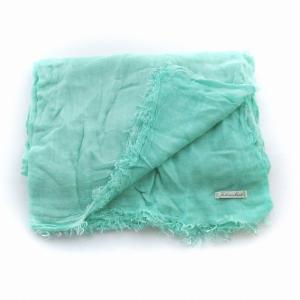 Faliero Sarti ストール フリンジ 緑 グリーン /EE