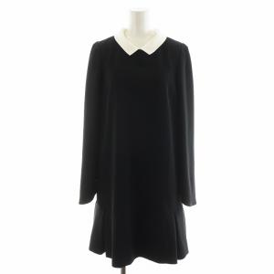 プライベートノワール ワンピース 長袖 ひざ丈 40 黒 ブラック 36944 /AN44