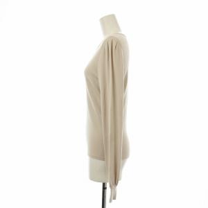 FOXEY トップレディースタンダード ニット 40 ベージュ 37770-KSTFN420U