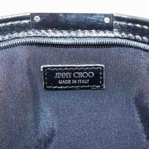 JIMMY CHOO クラッチバッグ パーティバッグ スタースタッズ エナメル 黒 ブラック /AN3 D OH