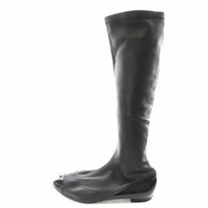 ココマーク ショートブーツ 39.5 ブラック