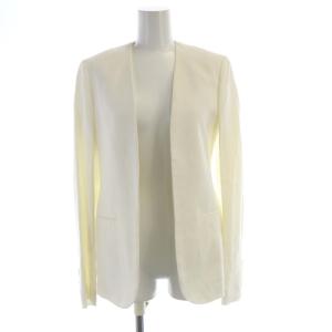 APULIA ISITA ノーカラージャケット アウター ボタンレス 2 白 ホワイト 01-4104114