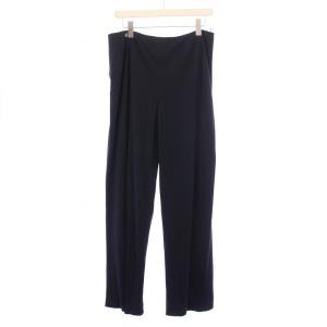 テーパードパンツ スラックス ストレッチ ロゴ 76 紺 ネイビー /BB