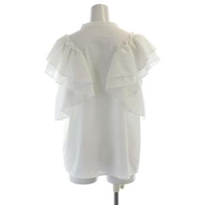 Diagram GRACE CONTINENTAL フリルスリーブブラウス シャツ スリットネック 半袖 38 白 ホワイト 0322241189 /RO